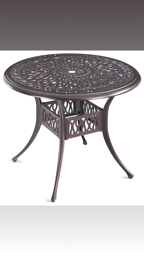 Okrugli stol Brioni antique bronze boja